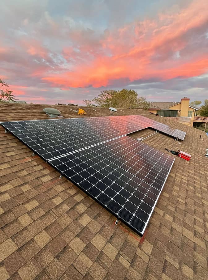 solar panel installation